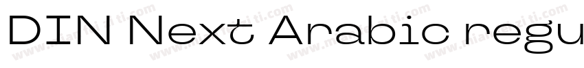 DIN Next Arabic regular字体转换